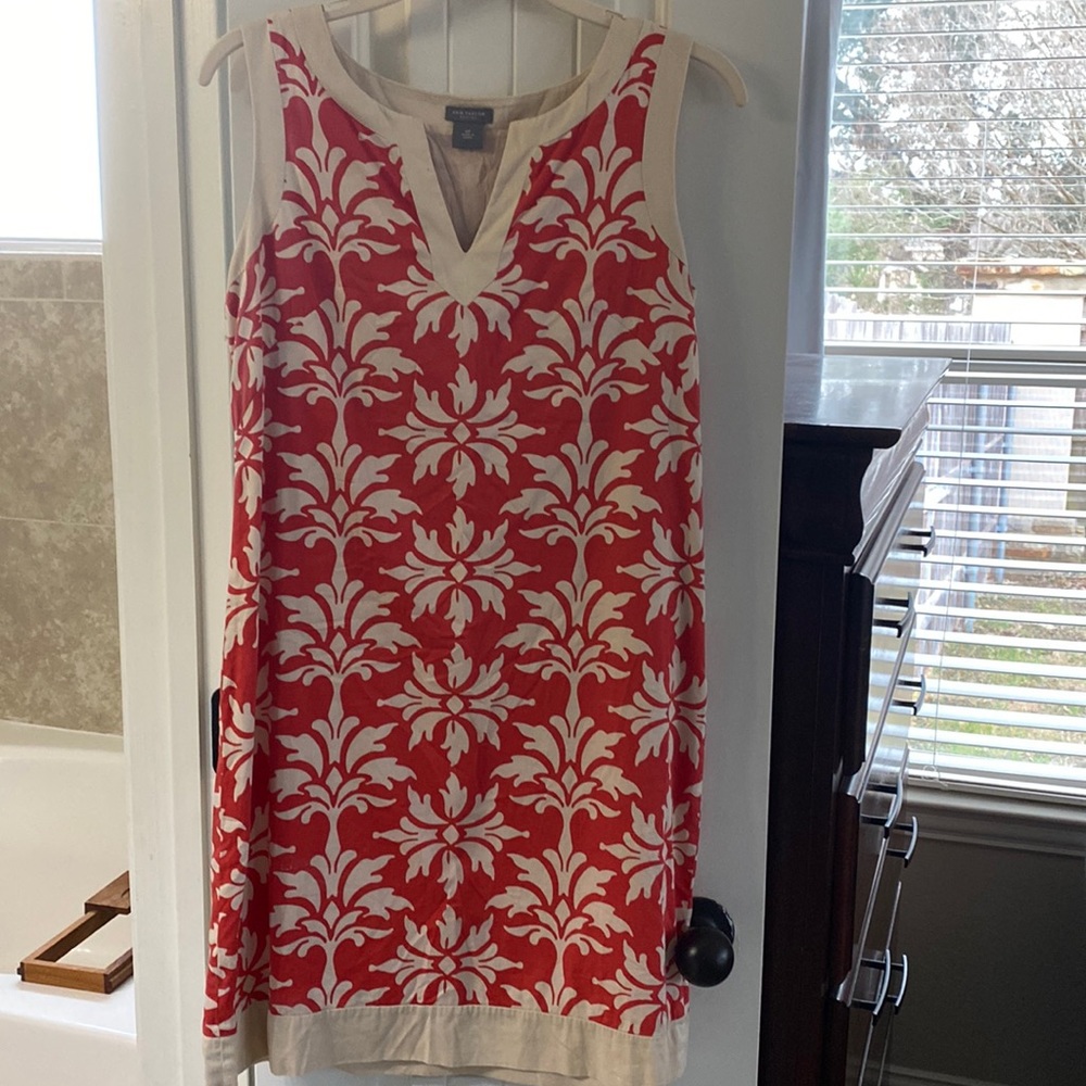 Ann Taylor burnt orange dress